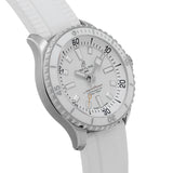 Breitling Superocean Automatic 36 White Dial White Rubber Strap Watch for Men - A17377211A1S1 Buy Now By Breitling