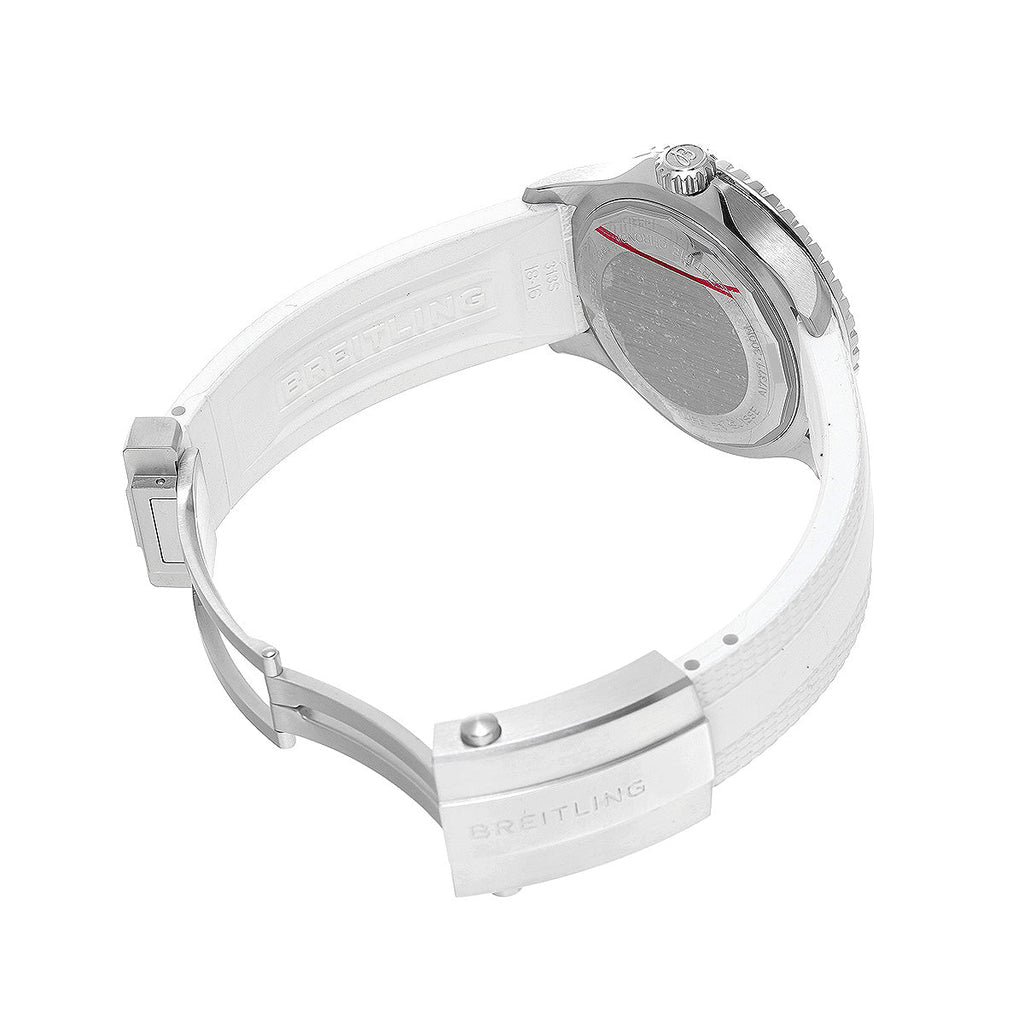 Breitling Superocean Automatic 36 White Dial White Rubber Strap Watch for Men - A17377211A1S1 Buy Now By Breitling