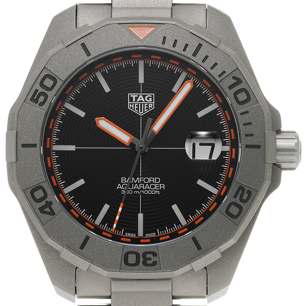 Tag Heuer Aquaracer Bamford Automatic Black Dial Grey Steel Strap Watch for Men - WAY208F.BF0638 Buy Now By Tag Heuer