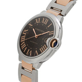 Cartier Ballon Bleu de Cartier Brown Dial Two Tone Steel Strap Watch for Men - W6920032 Buy Now By Cartier