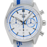 Tag Heuer Carrera Porsche RS 2.7 Automatic Chronograph White Dial White Nylon Strap Watch for Men - CBN2016.EB0275 Buy Now By Tag Heuer