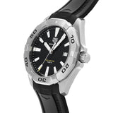 Tag Heuer Aquaracer Quartz Black Dial Black Rubber Strap Watch for Men - WBD1110.FT8021 Buy Now By Tag Heuer