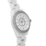 Chanel J12 Quartz Diamonds White Dial White Steel Strap Watch for Women - J12 H3110 Buy Now By Chanel