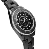 Chanel J12 Quartz Diamonds Black Dial Black Steel Strap Watch for Women - J12 H5701 Buy Now By Chanel