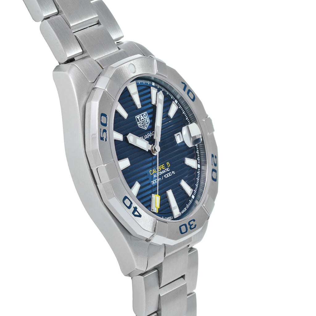 Tag Heuer Aquaracer Automatic Blue Dial Silver Steel Strap Watch for Men - WBD2112.BA0928 Buy Now By Tag Heuer