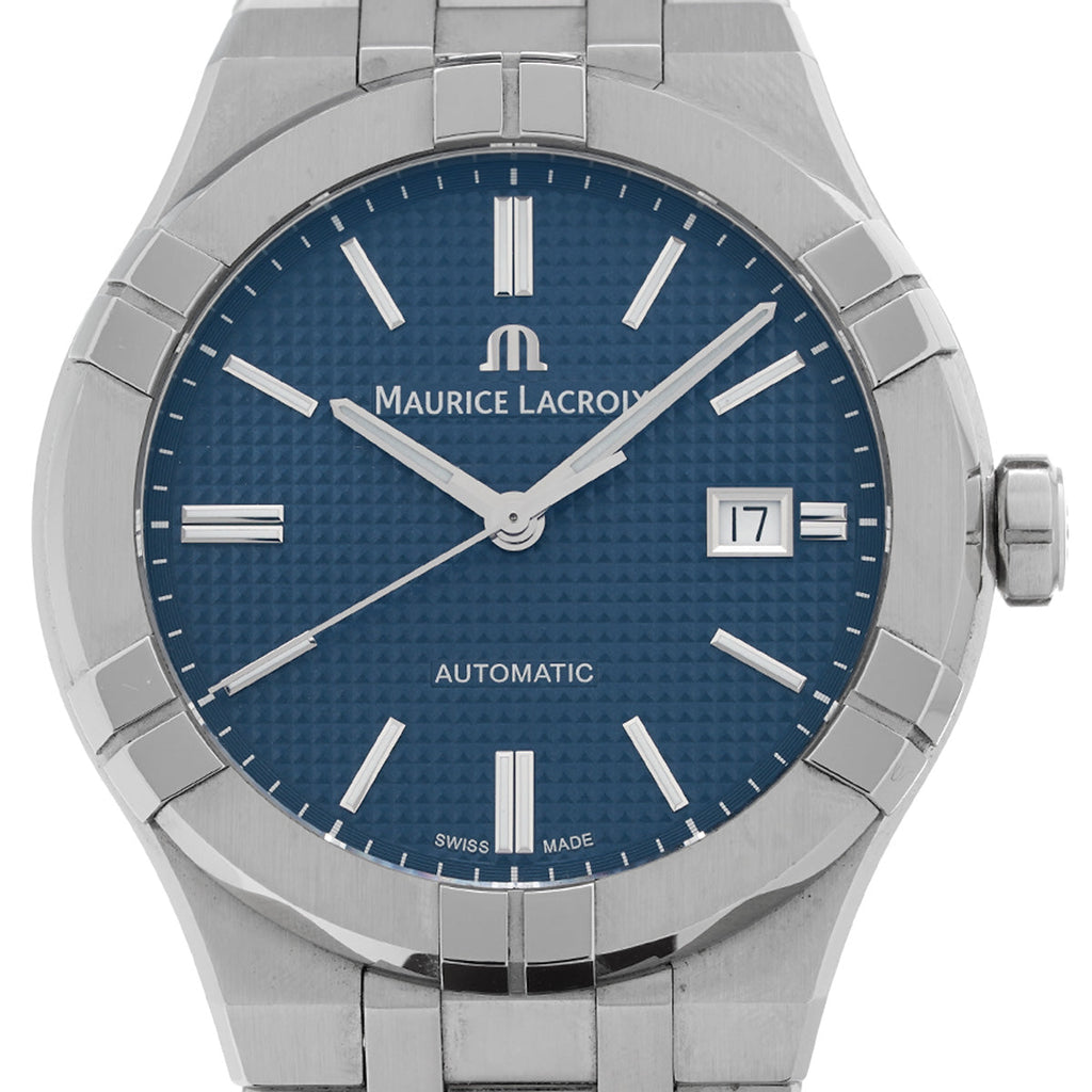 Maurice Lacroix Aikon Automatic Blue Dial Silver Steel Strap Watch For Men - AI6008-SS002-430-1 Buy Now By Maurice Lacroix
