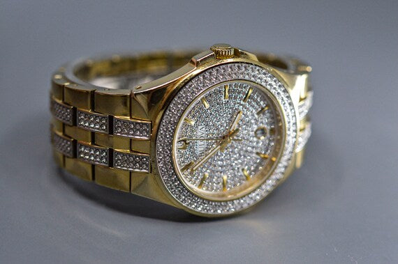 Bulova Crystal Collection Silver Dial Two Tone Steel Strap Watch for Men - 98K102 Buy Now By Bulova