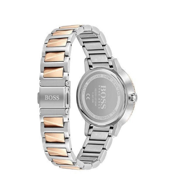 Hugo Boss Signature Silver Dial Two Tone Steel Strap Watch for Women - 1502567 Buy Now By Hugo Boss