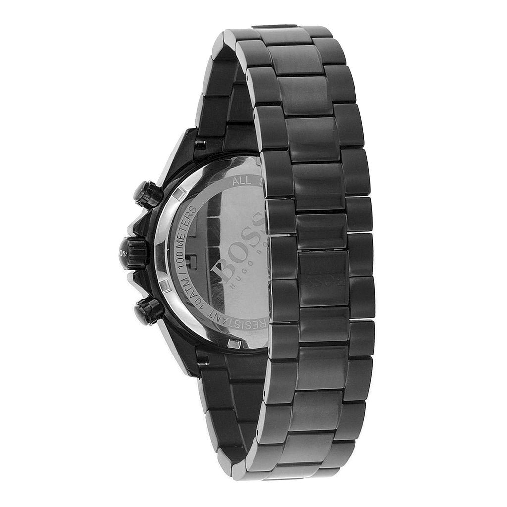Hugo Boss Ikon Chronograph Black Dial Black Steel Strap Watch for Men - 1512961 Buy Now By Hugo Boss