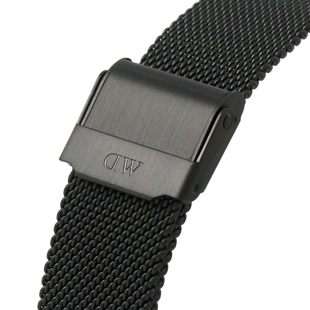 Daniel Wellington Petite Ashfield Black Dial Black Mesh Strap Watch for Women - DW00100307 Buy Now By Daniel Wellington