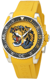 Gucci Dive Tiger Yellow Dial Yellow Rubber Strap Watch For Men - YA136317 Buy Now By Gucci