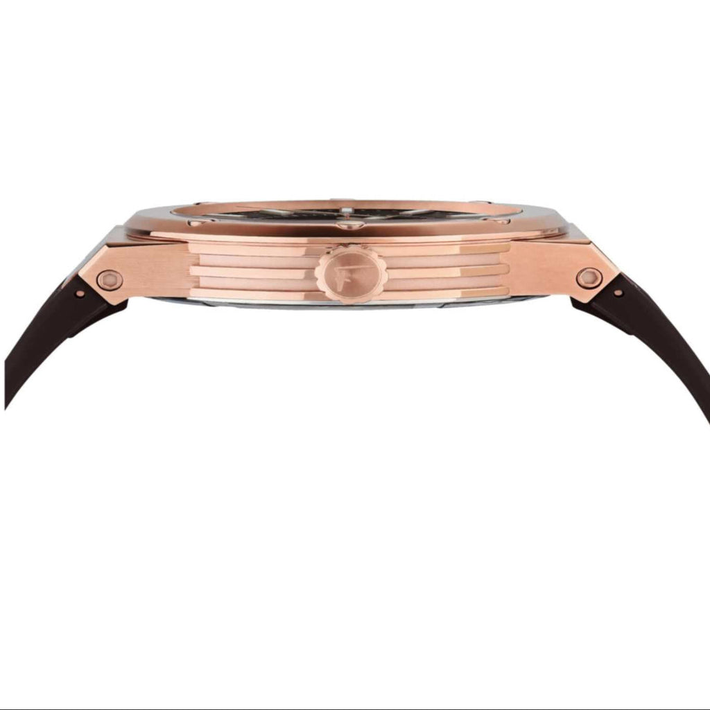 Salvatore Ferragamo F-80 Classic Black Dial Black Rubber Strap Watch for Men - SFHY02522 Buy Now By Salvatore Ferragamo