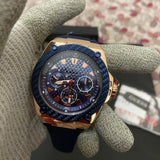 Guess Legacy Chronograph Blue Dial Blue Rubber Strap Watch For Men - W1049G9 Buy Now By Guess