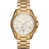 Michael Kors Bradshaw Chronograph White Dial Gold Steel Strap Watch For Women - MK6266 Buy Now By Michael Kors