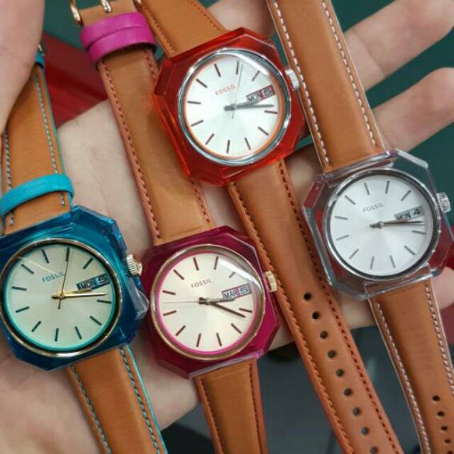 Fossil Candy White Dial Brown Leather Strap Watch for Women - ES3537 Buy Now By Fossil