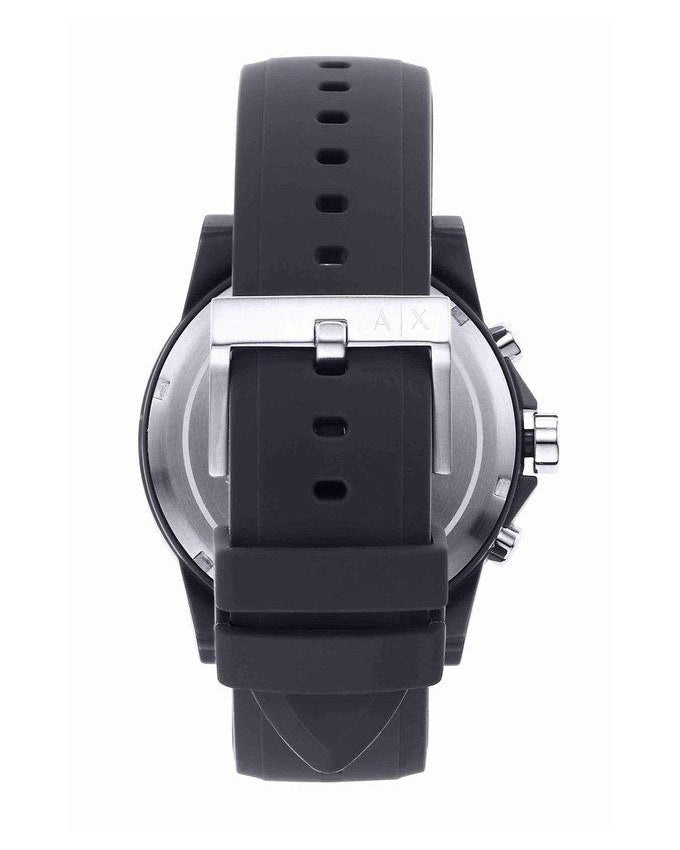 Armani Exchange Outerbanks Chronograph Grey Dial Grey Silicone Strap Watch For Men - AX7123 Buy Now By Armani Exchange