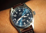 IWC Pilot's Mark XVIII Le Petit Prince Blue Dial Brown Leather Strap Watch for Men - IW327004 Buy Now By IWC