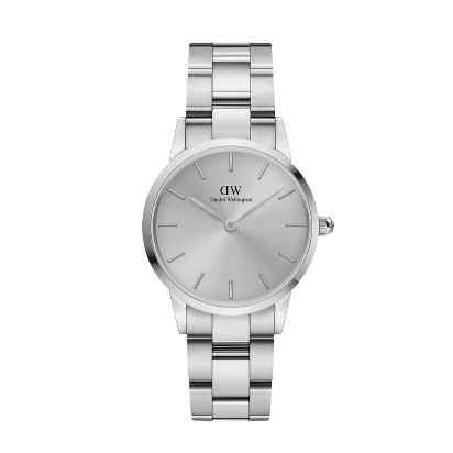 Daniel Wellington Iconic Link Unitone Silver Dial Silver Steel Strap Watch For Women - DW00100402 Buy Now By Daniel Wellington