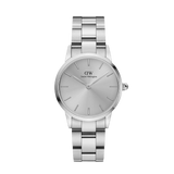 Daniel Wellington Iconic Link Unitone Silver Dial Silver Steel Strap Watch For Women - DW00100402 Buy Now By Daniel Wellington