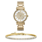 Michael Kors Catlin Mother of Pearl Dial Gold Steel Strap Watch for Women - MK3332 Buy Now By Michael Kors