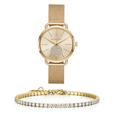 Michael Kors Portia Gold Dial Gold Mesh Bracelet Watch for Women - MK3844 Buy Now By Michael Kors