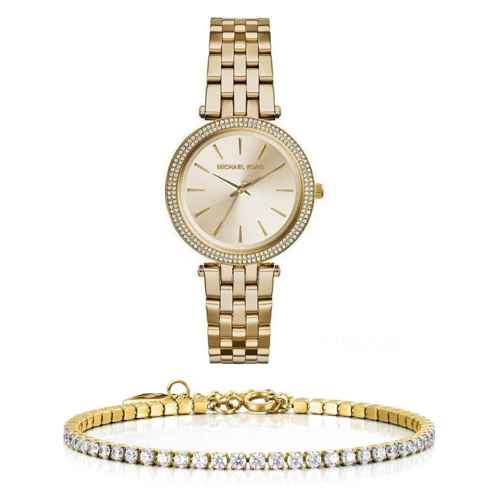 Michael Kors Darci Gold Dial Gold Steel Strap Watch for Women - MK3430 Buy Now By Michael Kors
