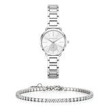 Michael Kors Portia Quartz Silver Dial Silver Steel Strap Watch For Women - MK3837 Buy Now By Michael Kors