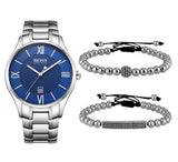Hugo Boss Governer Blue Dial Silver Steel Strap Watch for Men - 1513487 Buy Now By Hugo Boss