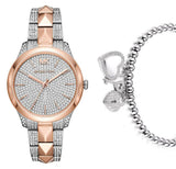 Michael Kors Runway Mercer Crystals Silver Dial Two Tone Steel Strap Watch For Women - MK6716 Buy Now By Michael Kors