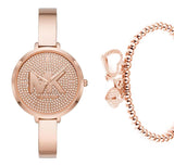 Michael Kors Charley Quartz Crystals Rose Gold Dial Rose Gold Steel Strap Watch For Women - MK4433 Buy Now By Michael Kors