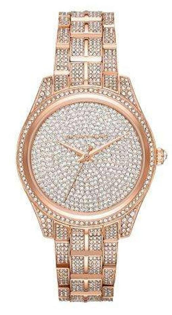 Michael Kors Lauryn Crystals Rose Gold Dial Rose Gold Steel Strap Watch For Women - MK3931 Buy Now By Michael Kors