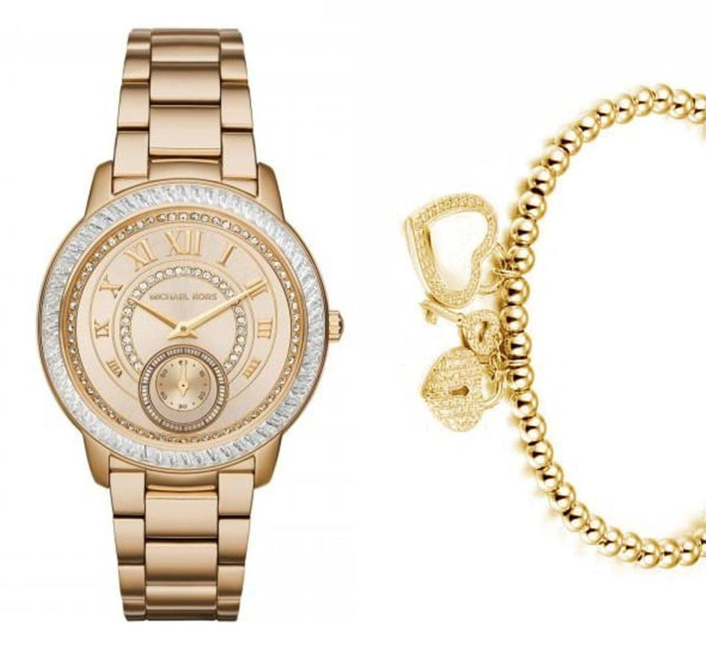 Michael Kors Madelyn Quartz Gold Dial Gold Steel Strap Watch For Women - MK6287 Buy Now By Michael Kors