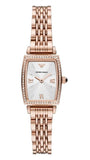 Emporio Armani Gianni T Bar Quartz Crystals White Dial Rose Gold Steel Strap Watch For Women - AR11406 Buy Now By Emporio Armani
