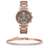 Michael Kors Sawyer Rose Gold Dial Rose Gold Steel Strap Watch for Women - MK6226 Buy Now By Michael Kors