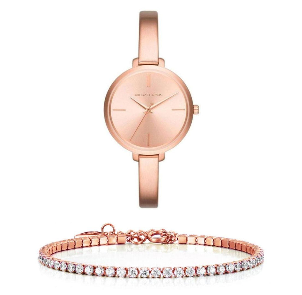Michael Kors Jaryn Rose Gold Dial Rose Gold Steel Strap Watch For Women - MK3547 Buy Now By Michael Kors