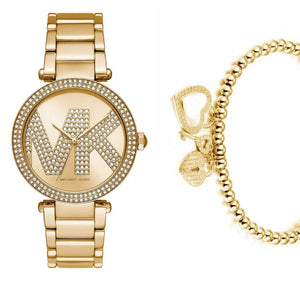 Michael Kors Parker Pave Gold Dial Gold Steel Strap Watch for Women - MK6659 Buy Now By Michael Kors