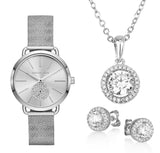 Michael Kors Portia Silver Dial Silver Mesh Bracelet Watch for Women - MK3843 Buy Now By Michael Kors