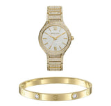 Michael Kors Kerry Crystals Gold Dial Gold Steel Strap Watch For Women - MK3360 Buy Now By Michael Kors