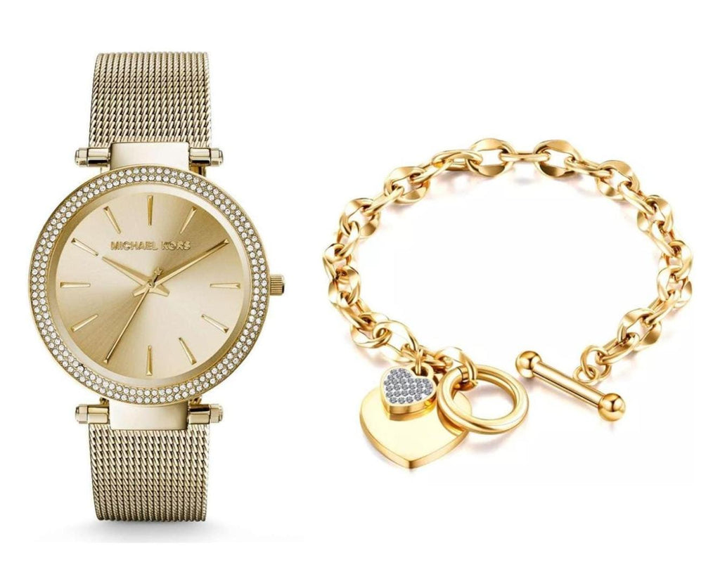 Michael Kors Darci Gold Dial Gold Mesh Bracelet Watch for Women - MK3368 Buy Now By Michael Kors