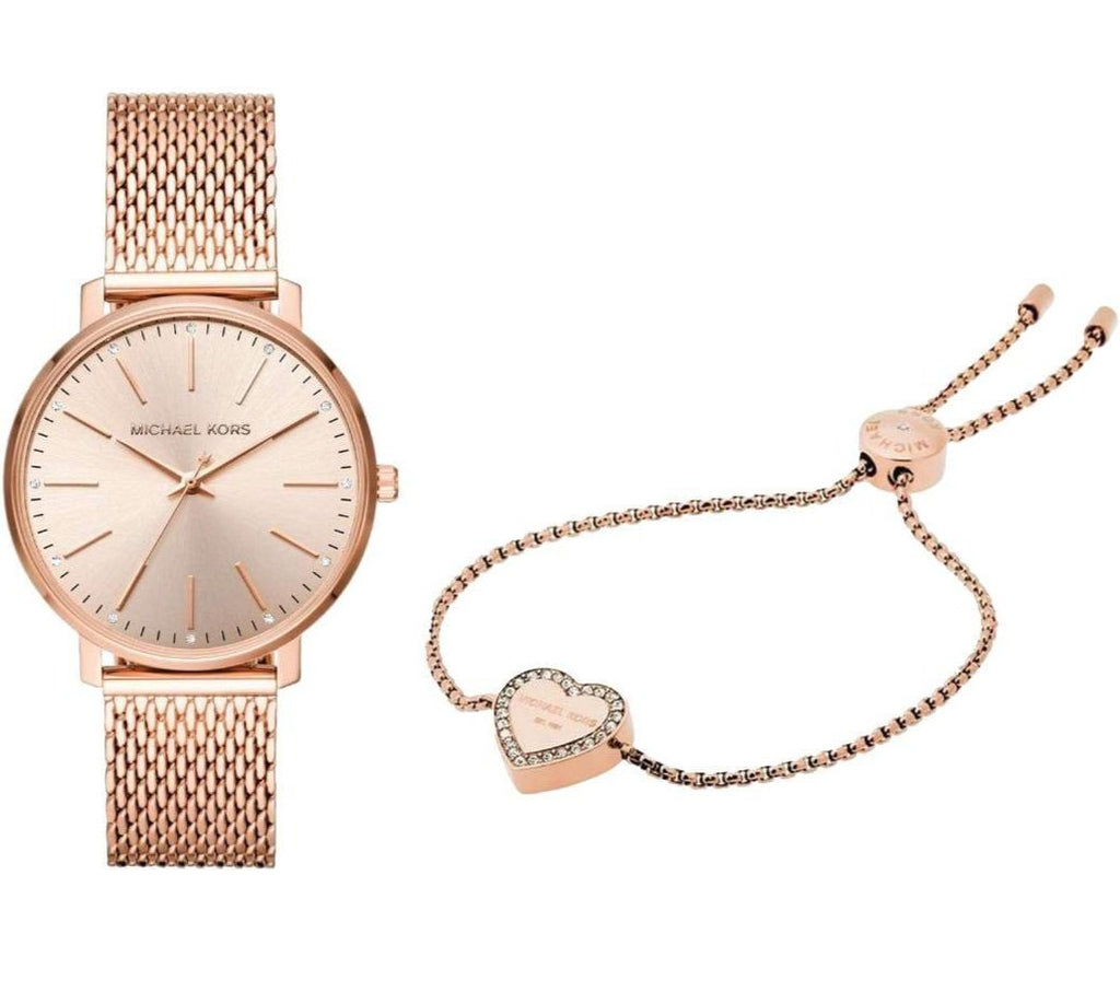 Michael Kors Pyper Quartz Rose Gold Dial Rose Gold Mesh Strap Watch For Women - MK4340 Buy Now By Michael Kors