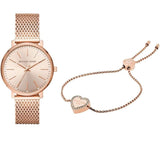 Michael Kors Pyper Quartz Rose Gold Dial Rose Gold Mesh Strap Watch For Women - MK4340 Buy Now By Michael Kors