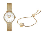 Michael Kors Pyper Quartz Mother of Pearl White Dial Gold Mesh Bracelet Watch For Women - MK4619 Buy Now By Michael Kors