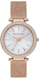 Michael Kors Darci Quartz Mother of Pearl White Dial Rose Gold Mesh Bracelet Watch For Women - MK4519 Buy Now By Michael Kors