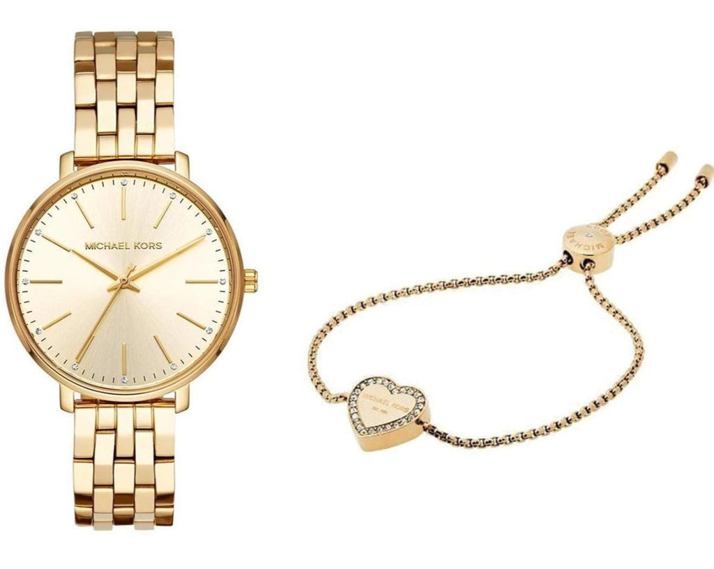 Michael Kors Pyper Quartz Gold Dial Gold Steel Strap Watch For Women - MK3898 Buy Now By Michael Kors
