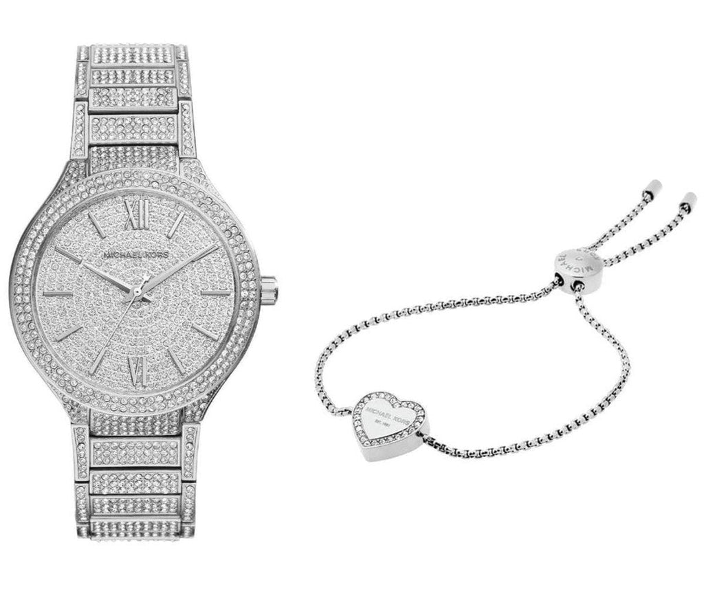 Michael Kors Kerry Crystal Pave Silver Dial Silver Steel Strap Watch For Women - MK3359 Buy Now By Michael Kors