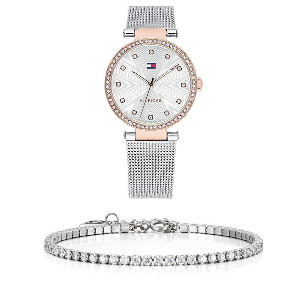 Tommy Hilfiger Lynn Quartz Silver Dial Silver Mesh Bracelet Watch For Women - 1781863 Buy Now By Tommy Hilfiger