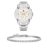 Tommy Hilfiger Haven Multifunction Chronograph White Dial Silver Steel Strap Watch For Women - 1782194 Buy Now By Tommy Hilfiger