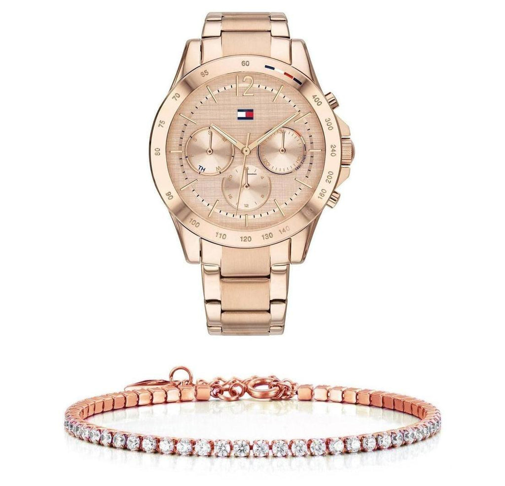 Tommy Hilfiger Haven Chronograph Rose Gold Dial Rose Gold Steel Strap Watch For Women - 1782197 Buy Now By Tommy Hilfiger