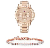 Tommy Hilfiger Haven Chronograph Rose Gold Dial Rose Gold Steel Strap Watch For Women - 1782197 Buy Now By Tommy Hilfiger