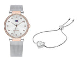 Tommy Hilfiger Lynn Quartz Silver Dial Silver Mesh Bracelet Watch For Women - 1781863 Buy Now By Tommy Hilfiger